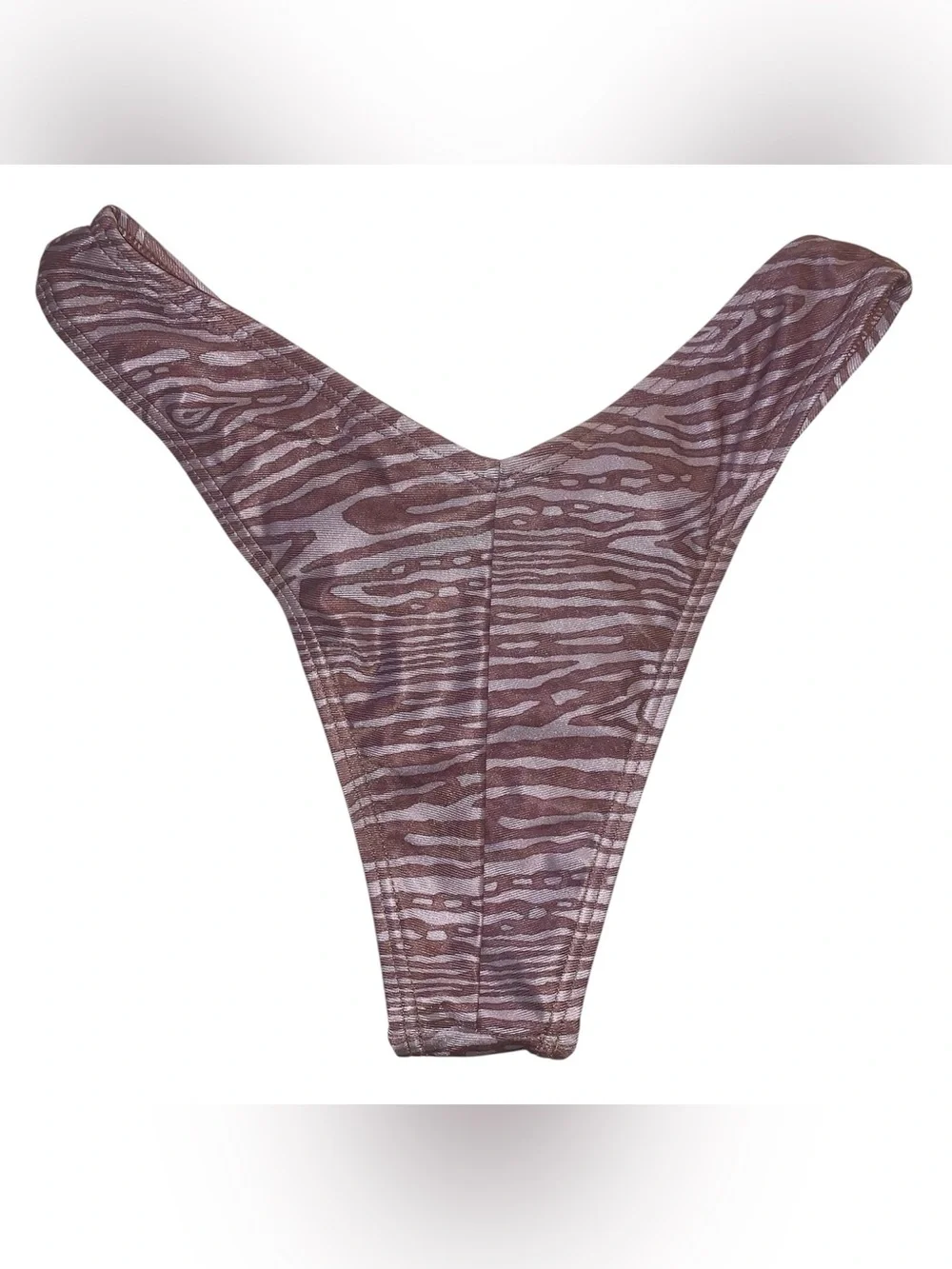 Soutina Brown Zebra-Print Bikini Bottom